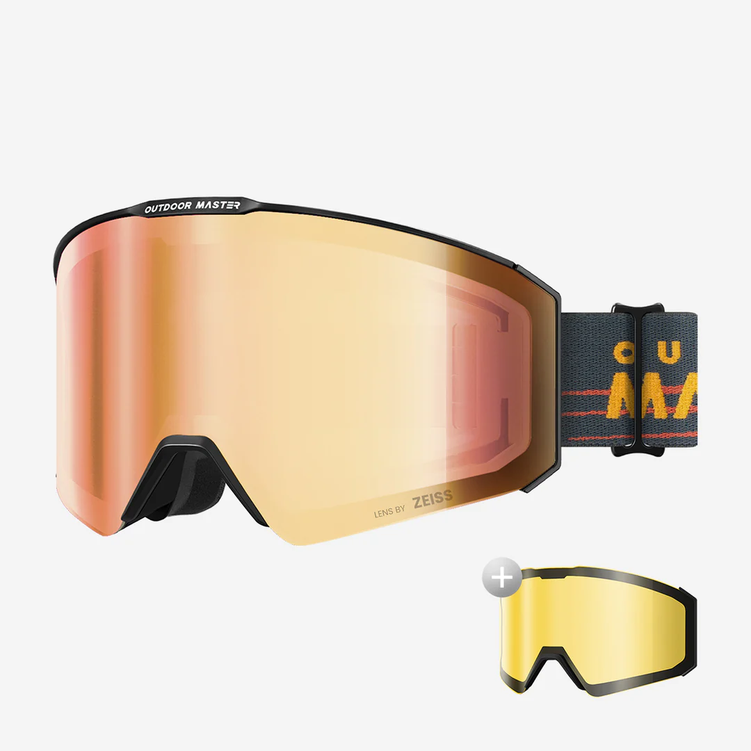 Asian Fit FALCON Ski Goggles Cylindrical ZEISS Lens
