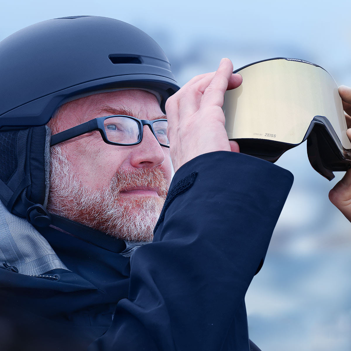 Asian Fit FALCON Ski Goggles Cylindrical ZEISS Lens