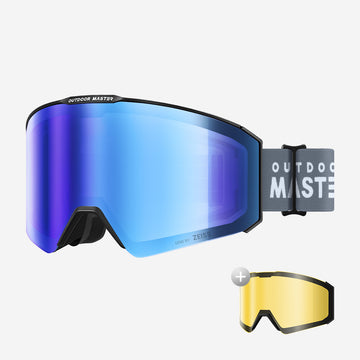 Asian Fit FALCON Ski Goggles Cylindrical ZEISS Lens