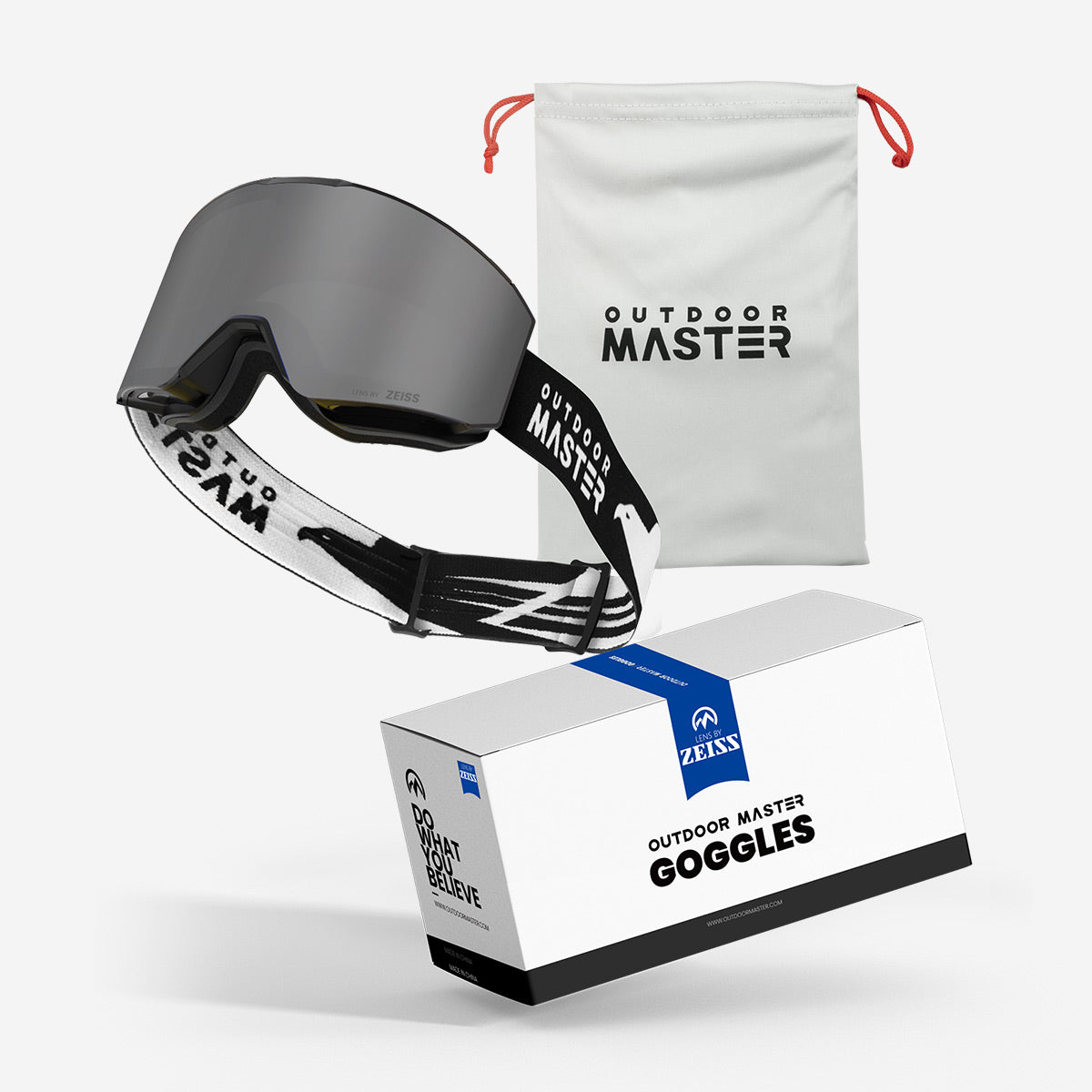 FALCON Custom Ski Goggles ZEISS Lens + Frame & Strap