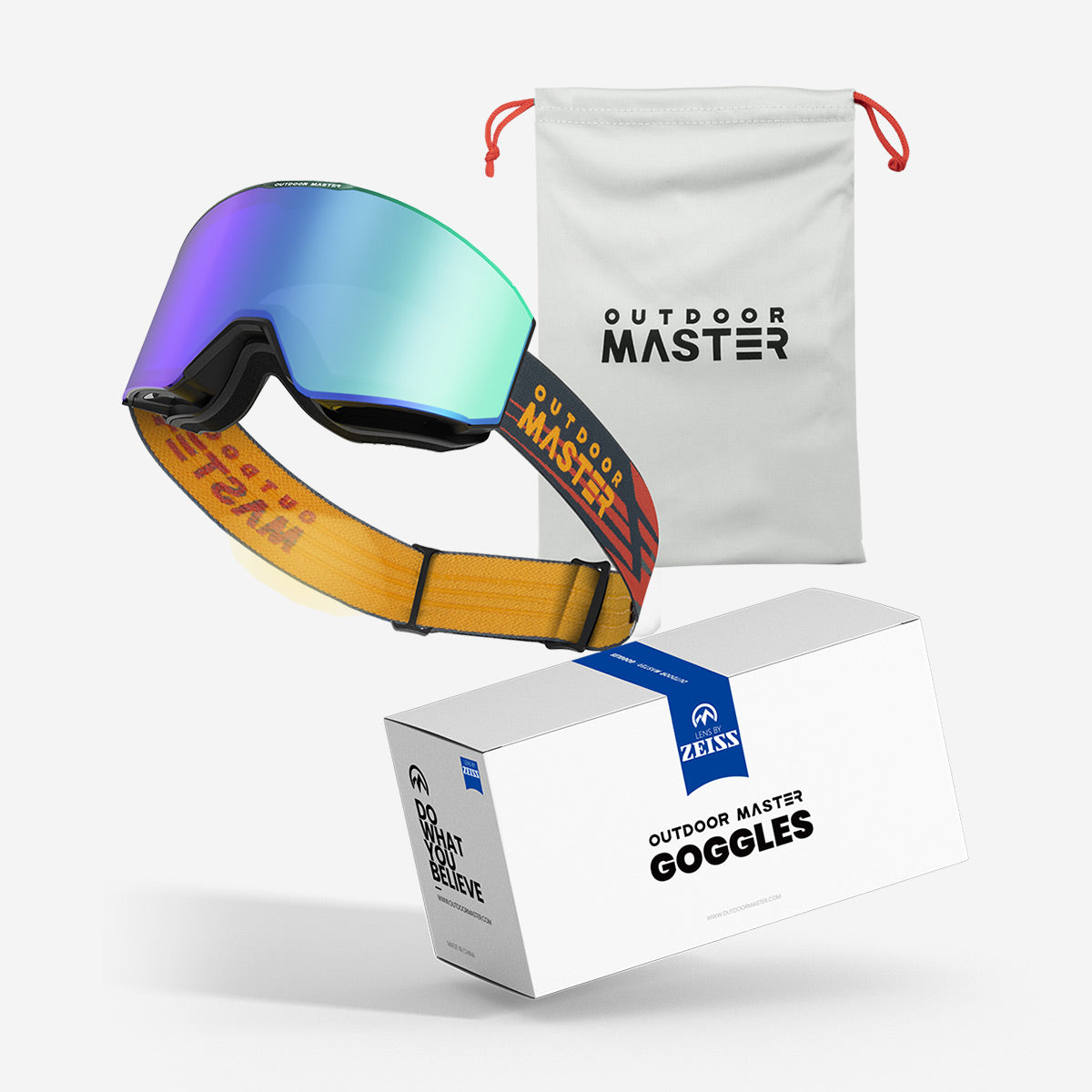 FALCON Custom Ski Goggles ZEISS Lens + Frame & Strap