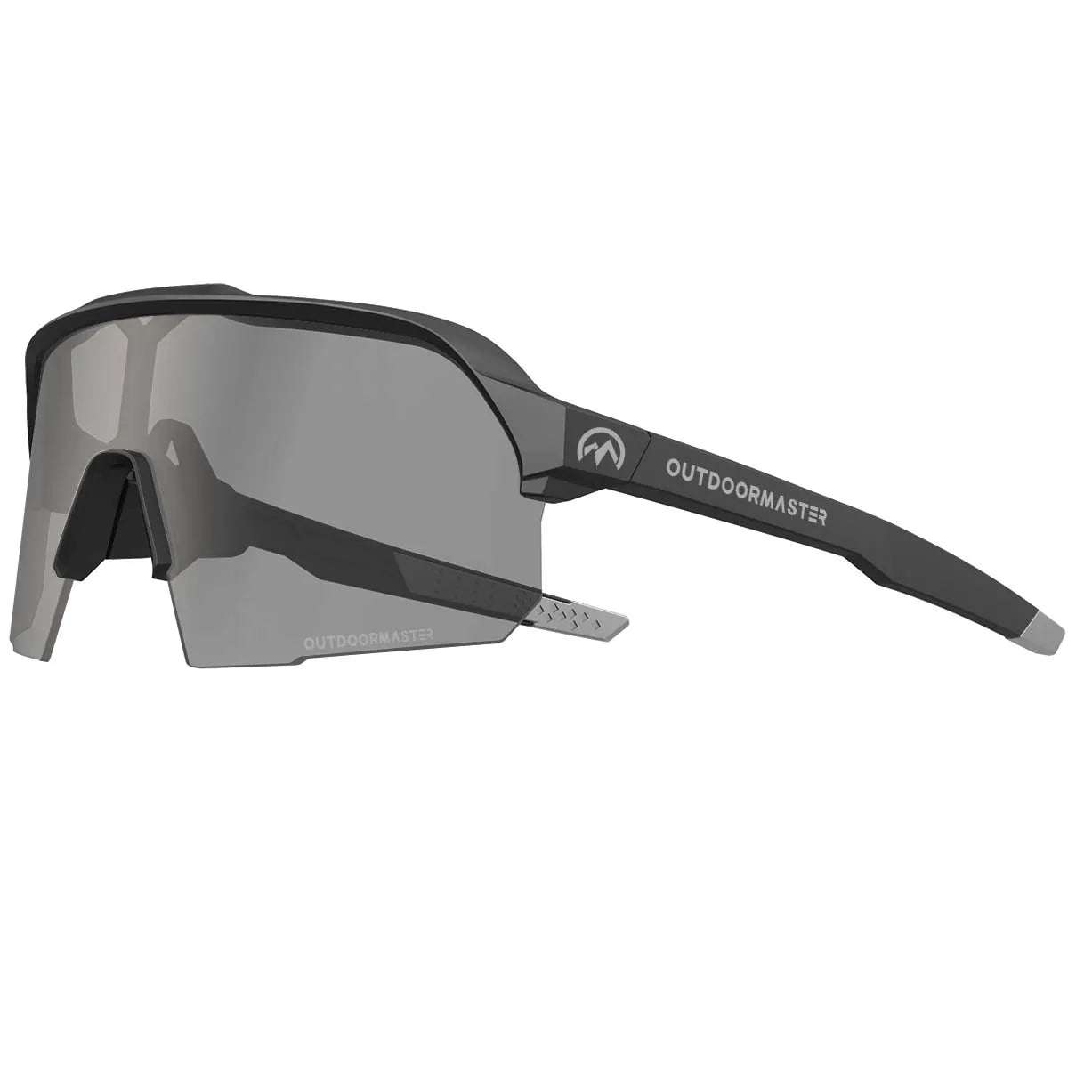 Hawk HD Polarized Sport Sunglasses, Black Frame / Grey VLT21%+Bonus Clear Lens