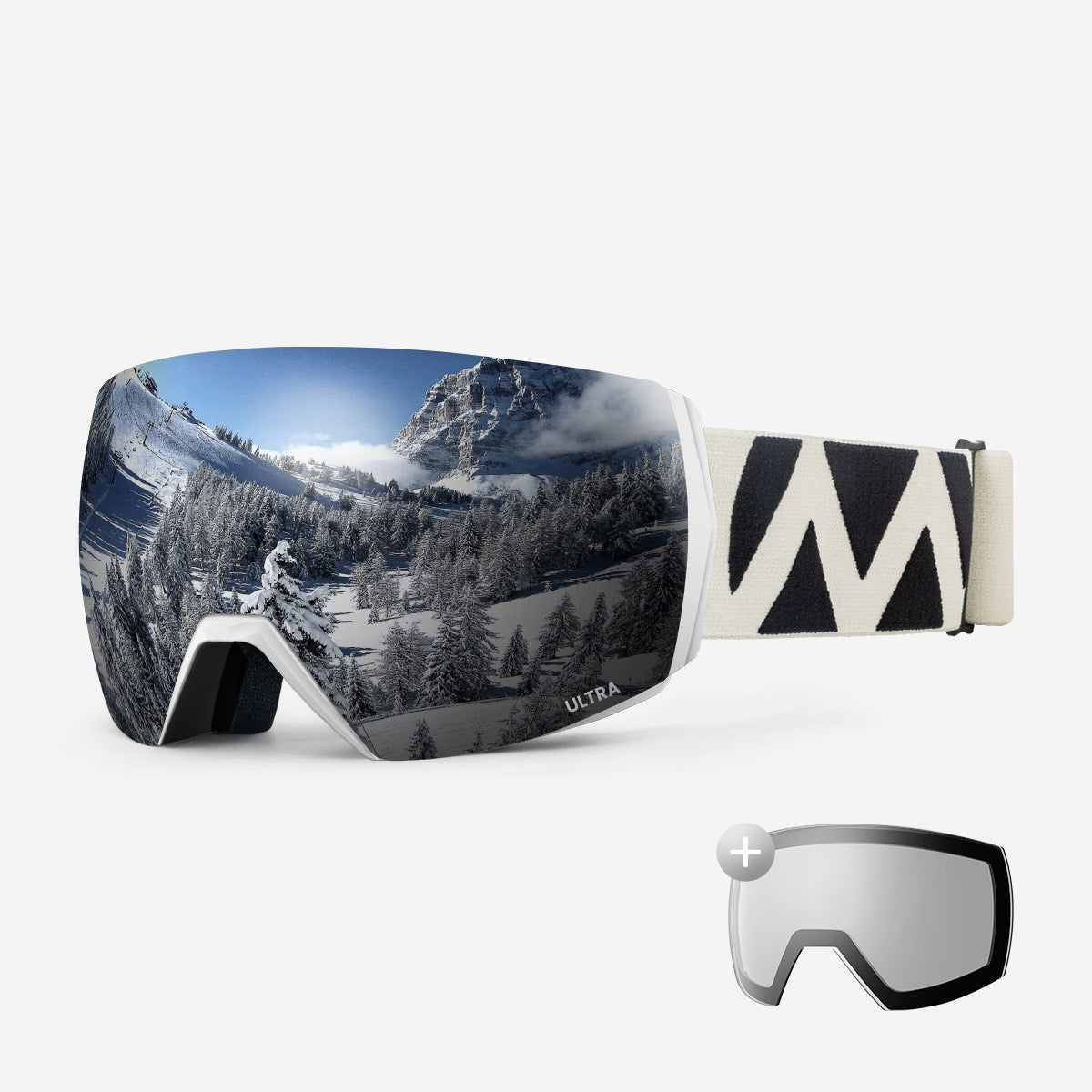 Outdoor Master Magnetic Ski Goggles Ultra Lens Bundle