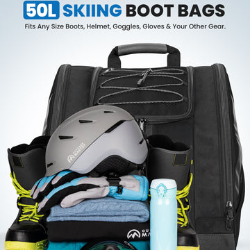 Ski Boot Travel Bag, Blue, Outdoor Master