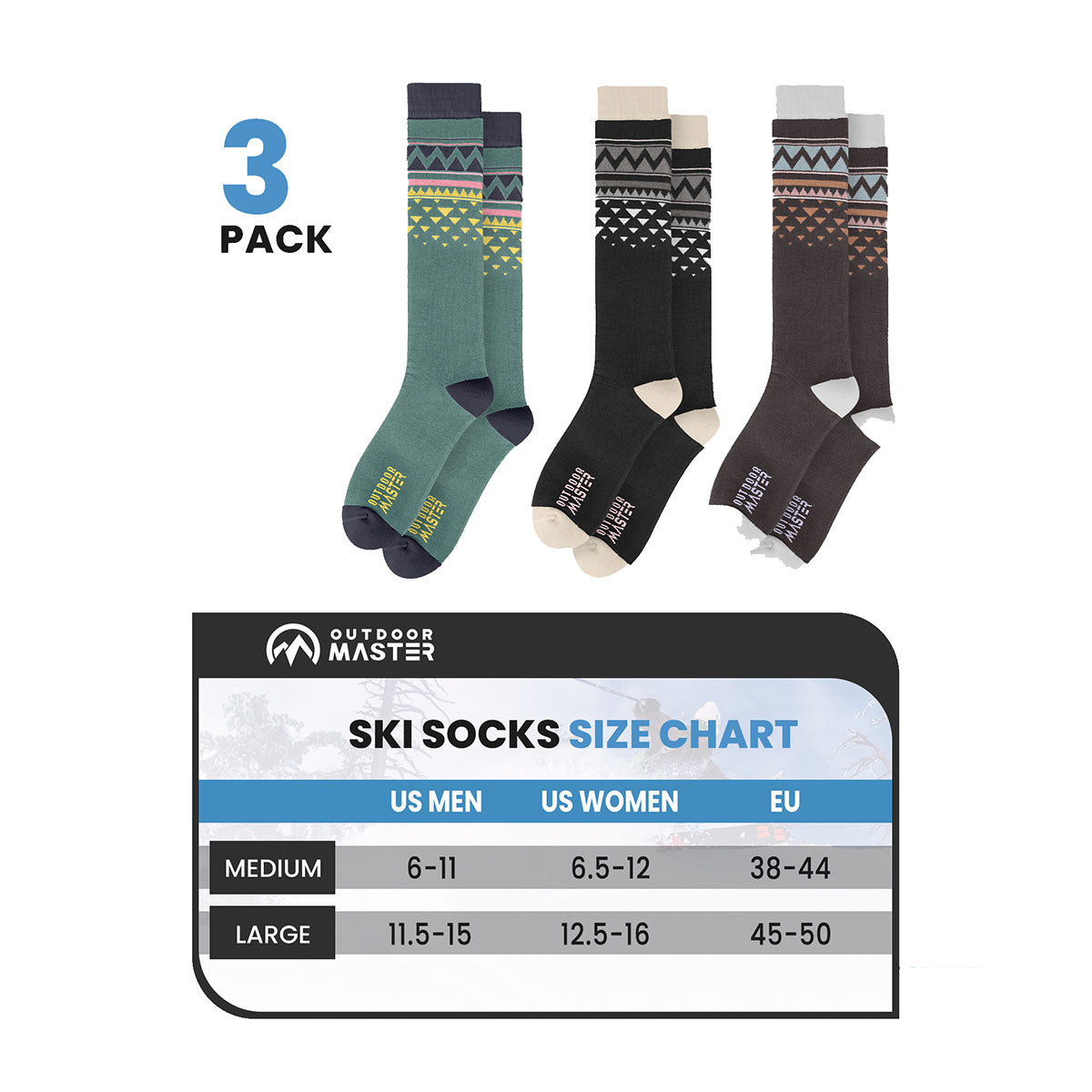 Cotton Snowboard Socks