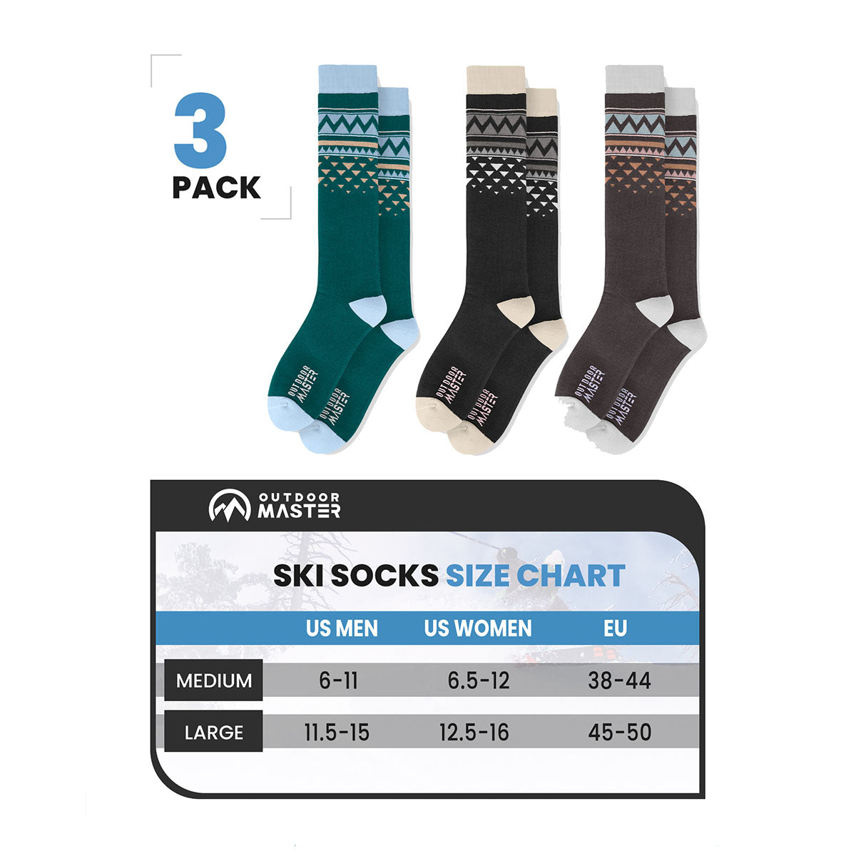 Cotton Snowboard Socks