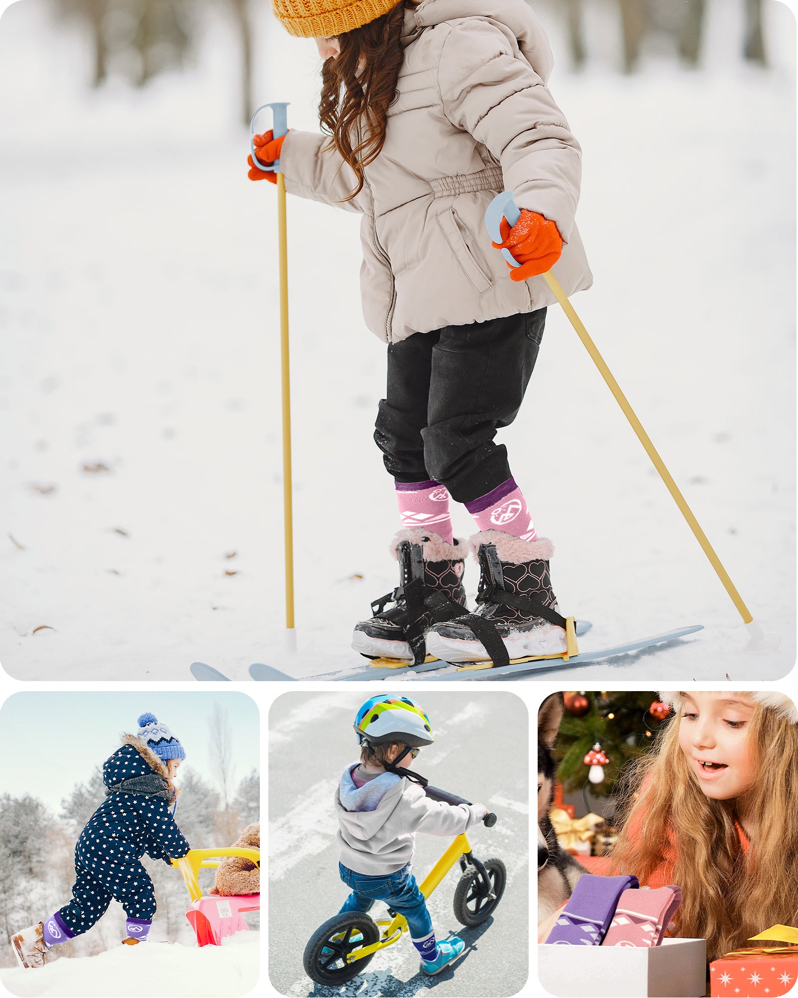 Kids Merino Wool Ski Socks