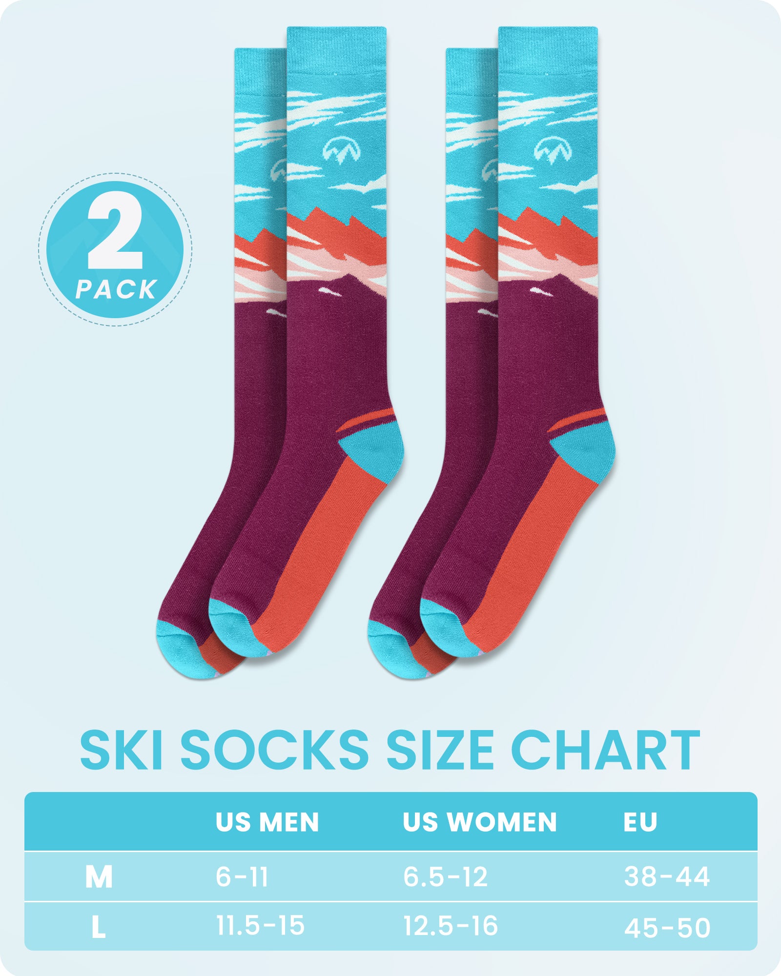 Women Cotton Ski Socks