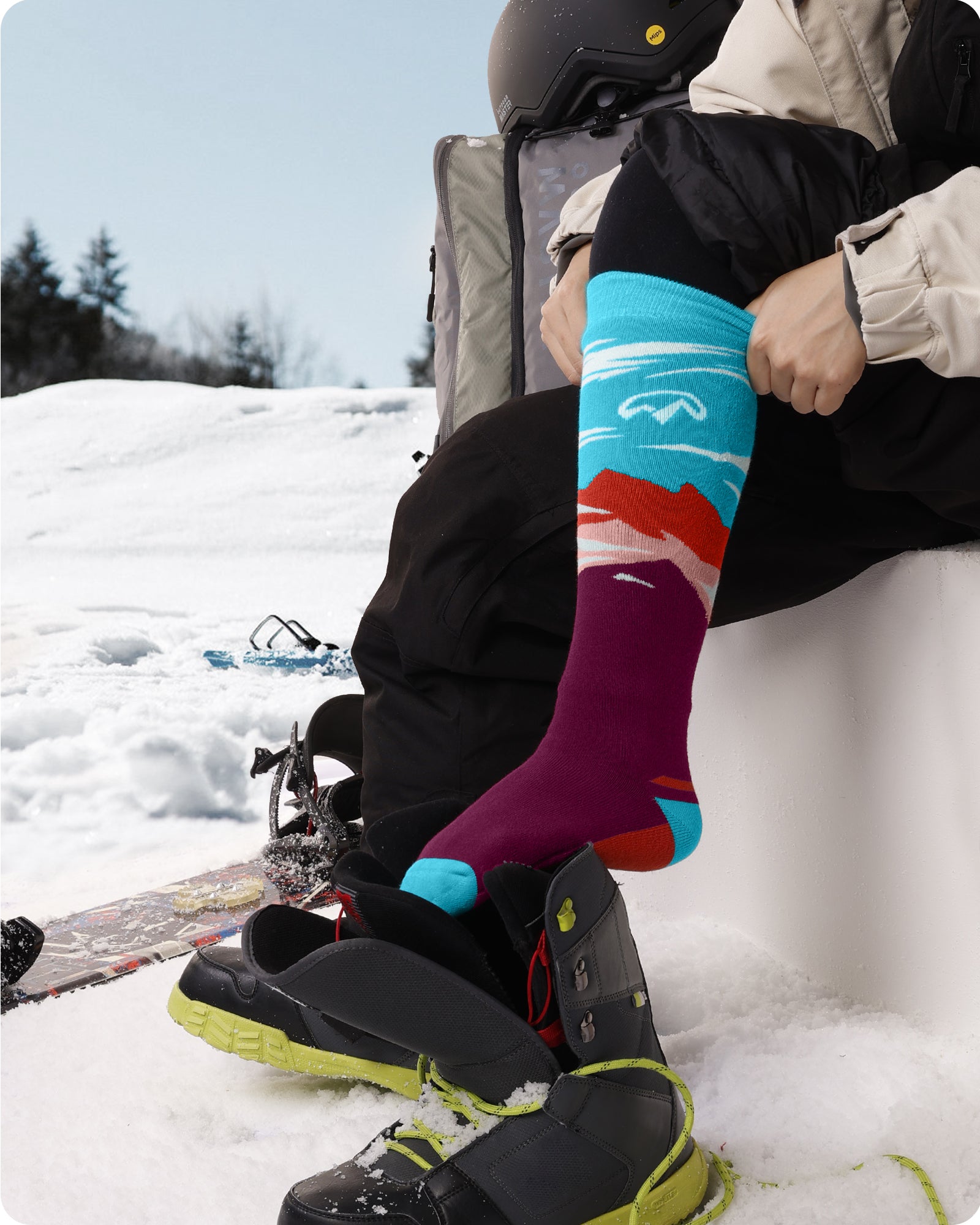 Women Cotton Ski Socks