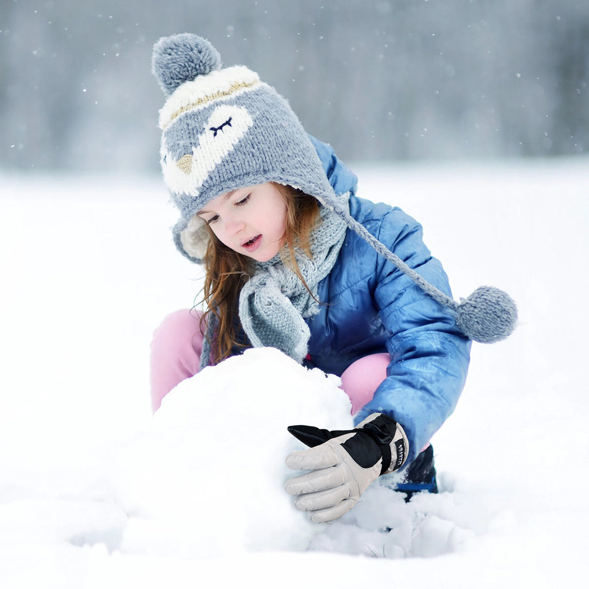 3M Thinsulate Waterproof Ski Gloves for Kids