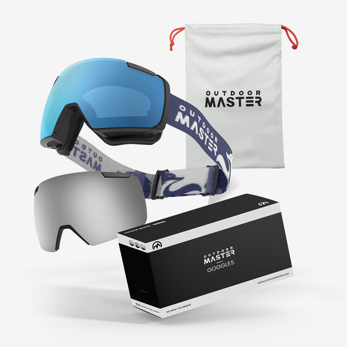 HERON Ski Goggles+Yellow Lens