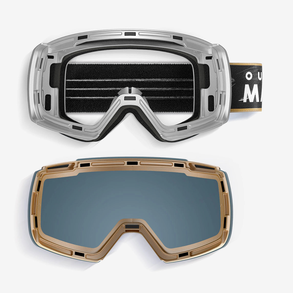 HERON Ski Goggles+Yellow Lens