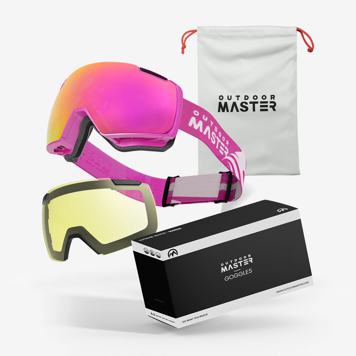 HERON Ski Goggles+Yellow Lens