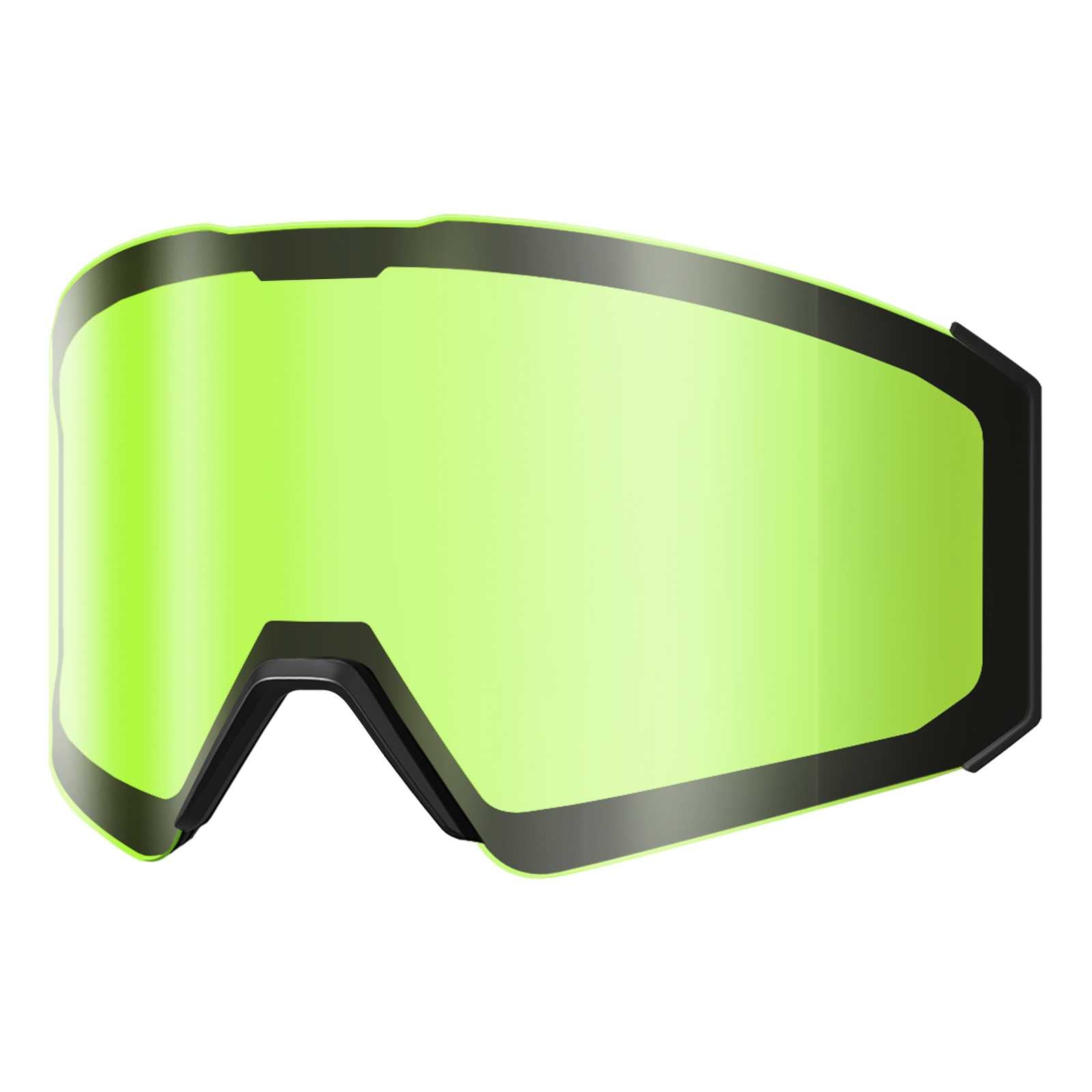 Outdoor Master Ski Goggles Falcon Replacement Lens, Magnetic Easy Lens Swap, Anti Fog, Wide Feild Of Vision, Light Green