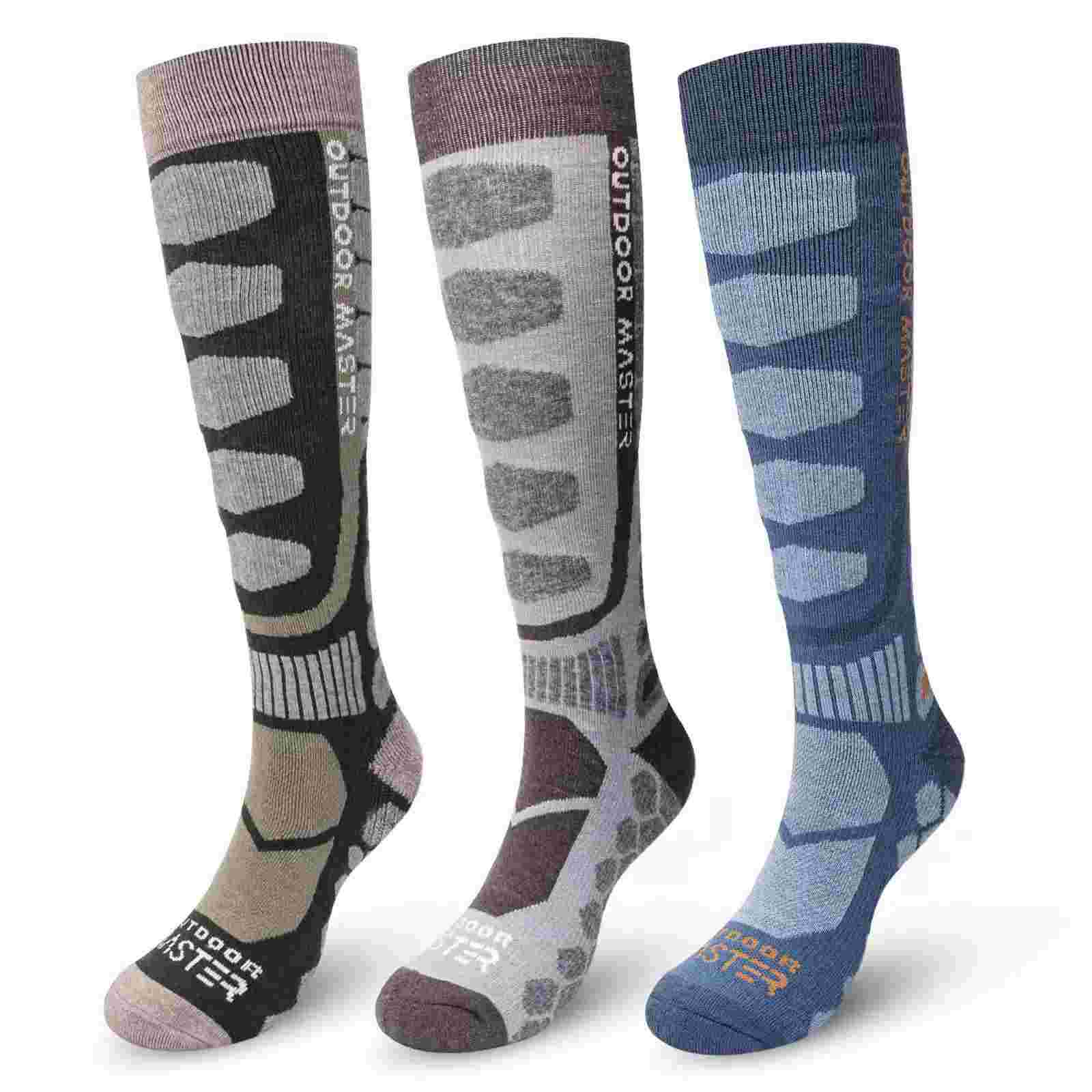 Merino Wool Ski Socks 2/3 Pairs