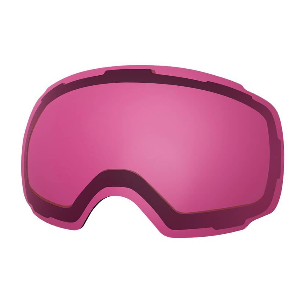 REPLACEMENT LENS BASIC - For Goggles Pro Series - 20+ Different Lens - 100% UV400 Protection OutdoorMasterShop VLT 46% Pink 
