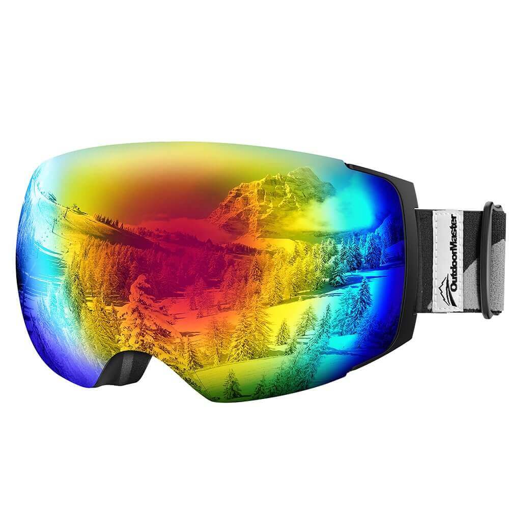 ski goggles with magnetic lenses
