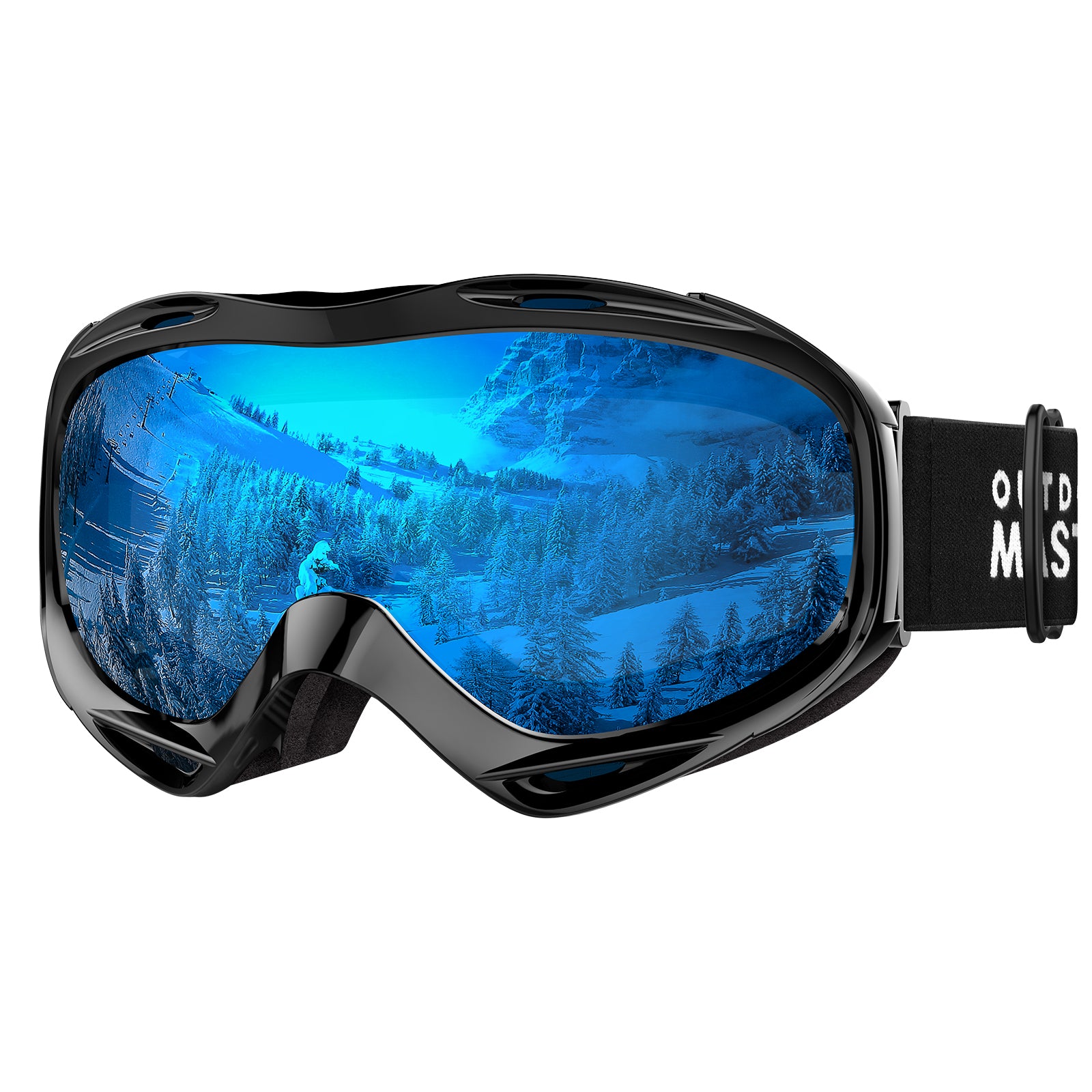 ski goggles over glasses