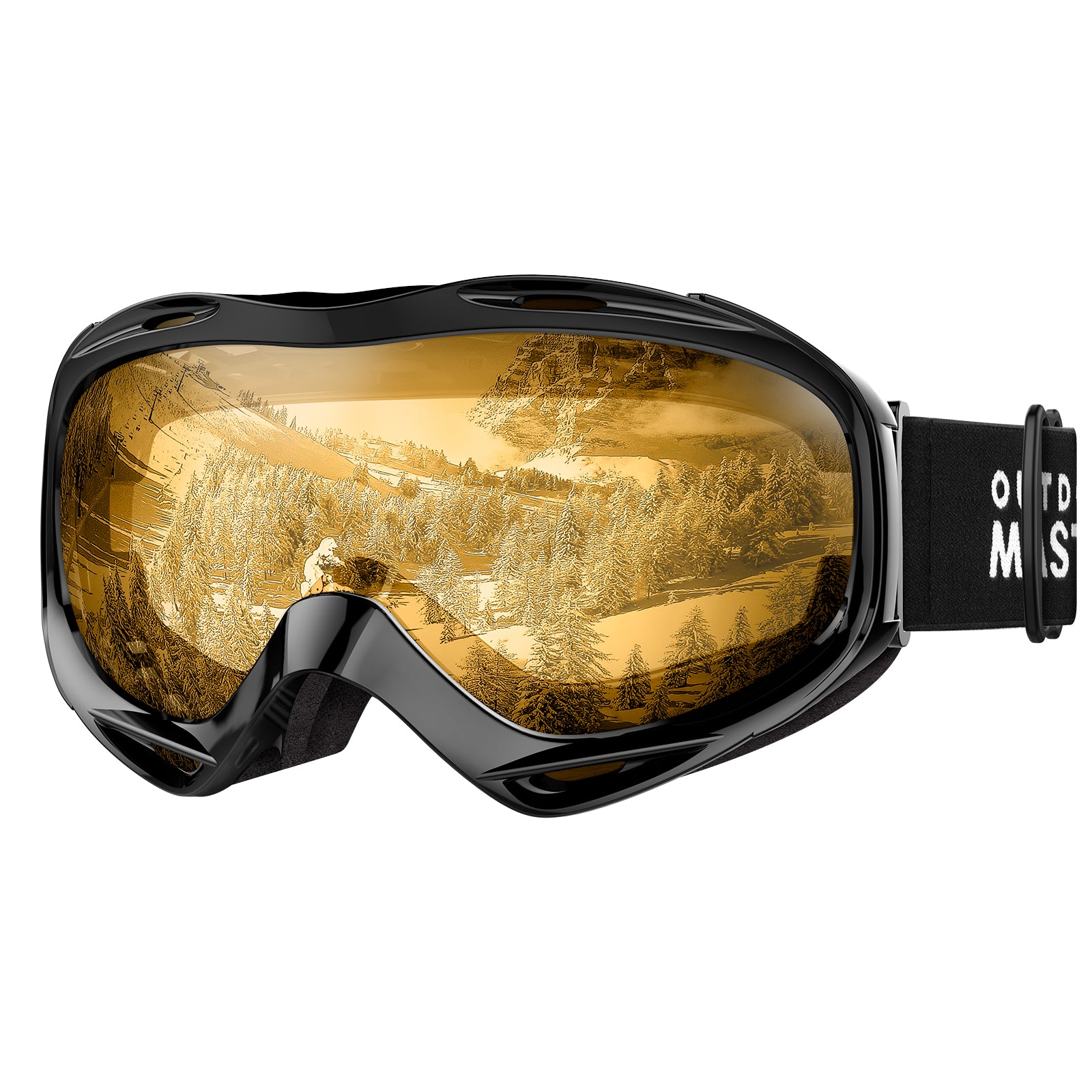 OTG Snow Goggles, Cloudy / Black Frame VLT 65%