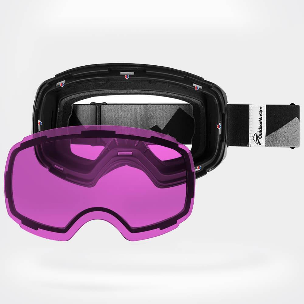 women's magnetic ski goggles