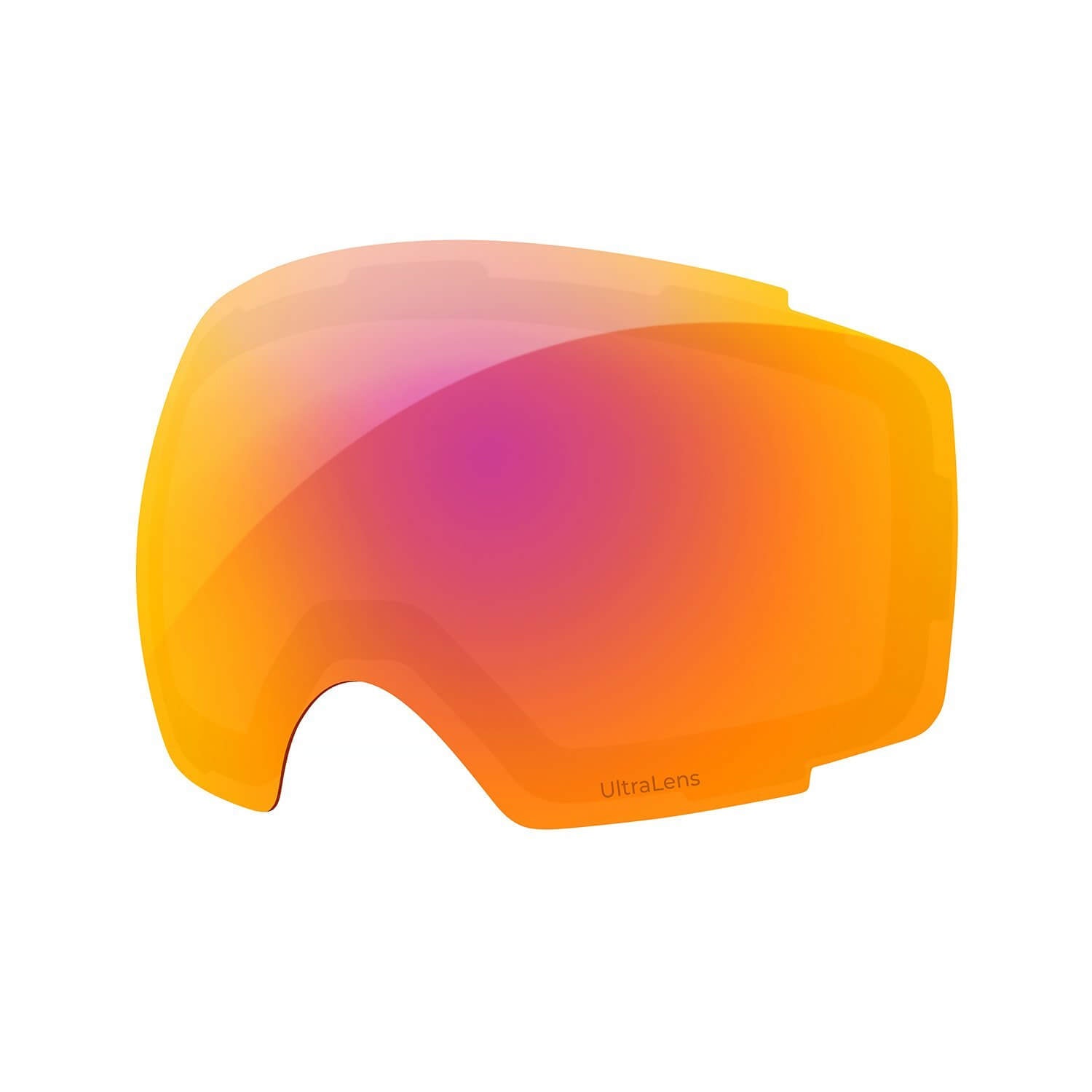 REPLACEMENT LENS PREMIUM - Colour Optimization/ Photochromic/Sustainable for Ski Goggles Pro/Plus Series OutdoorMaster UltraLens VLT 22% Optimized Orange with REVO Pink 