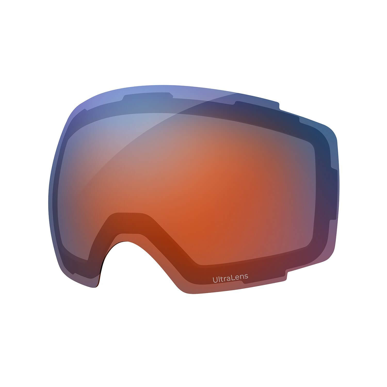 REPLACEMENT LENS PREMIUM - Colour Optimization/ Photochromic/Sustainable for Ski Goggles Pro/Plus Series OutdoorMaster UltraLens VLT 22% Optimized Orange with REVO Sapphire 