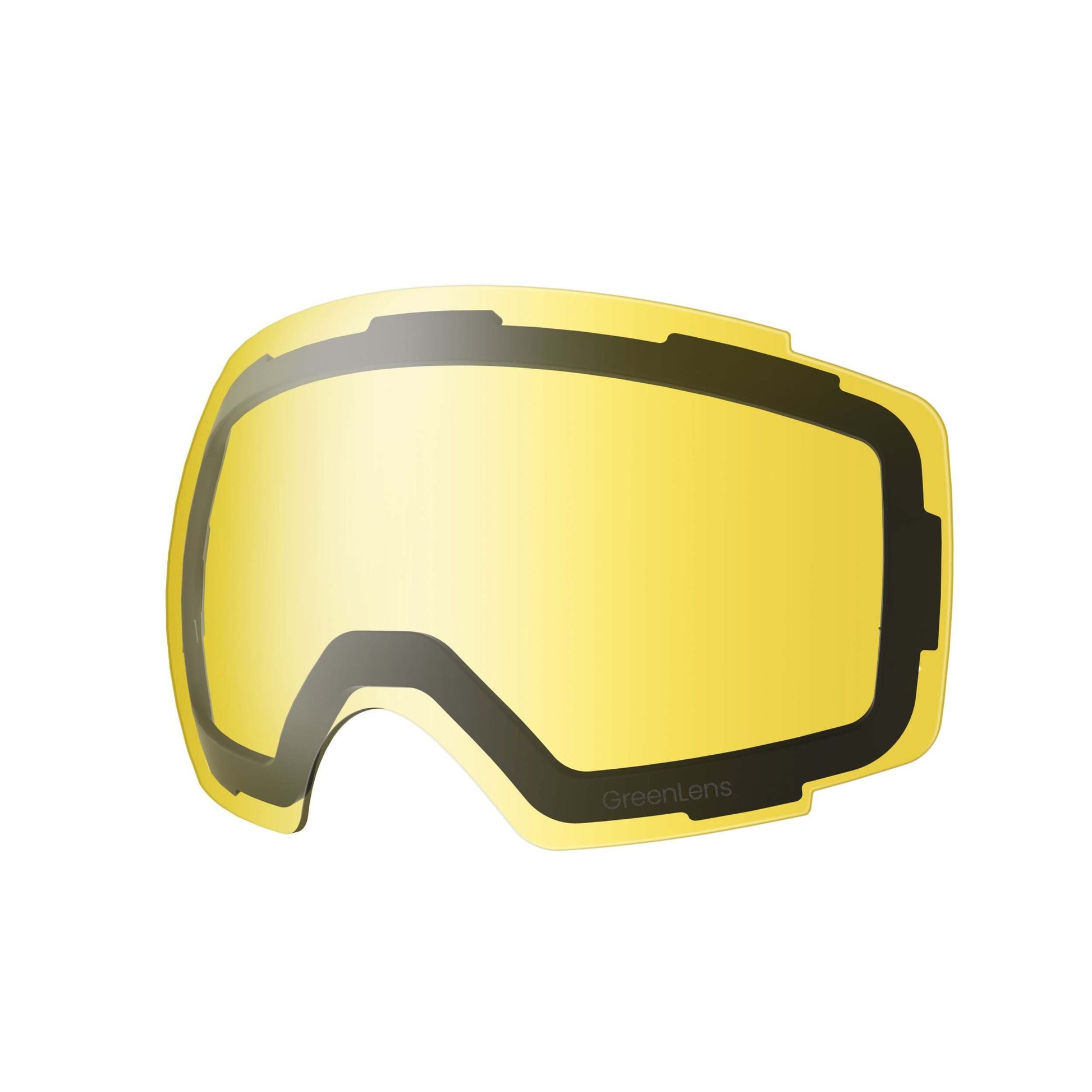 REPLACEMENT LENS PREMIUM - Colour Optimization/ Photochromic/Sustainable for Ski Goggles Pro/Plus Series OutdoorMaster GreenLens VLT 75% TAC Yellow Lens Polarized 