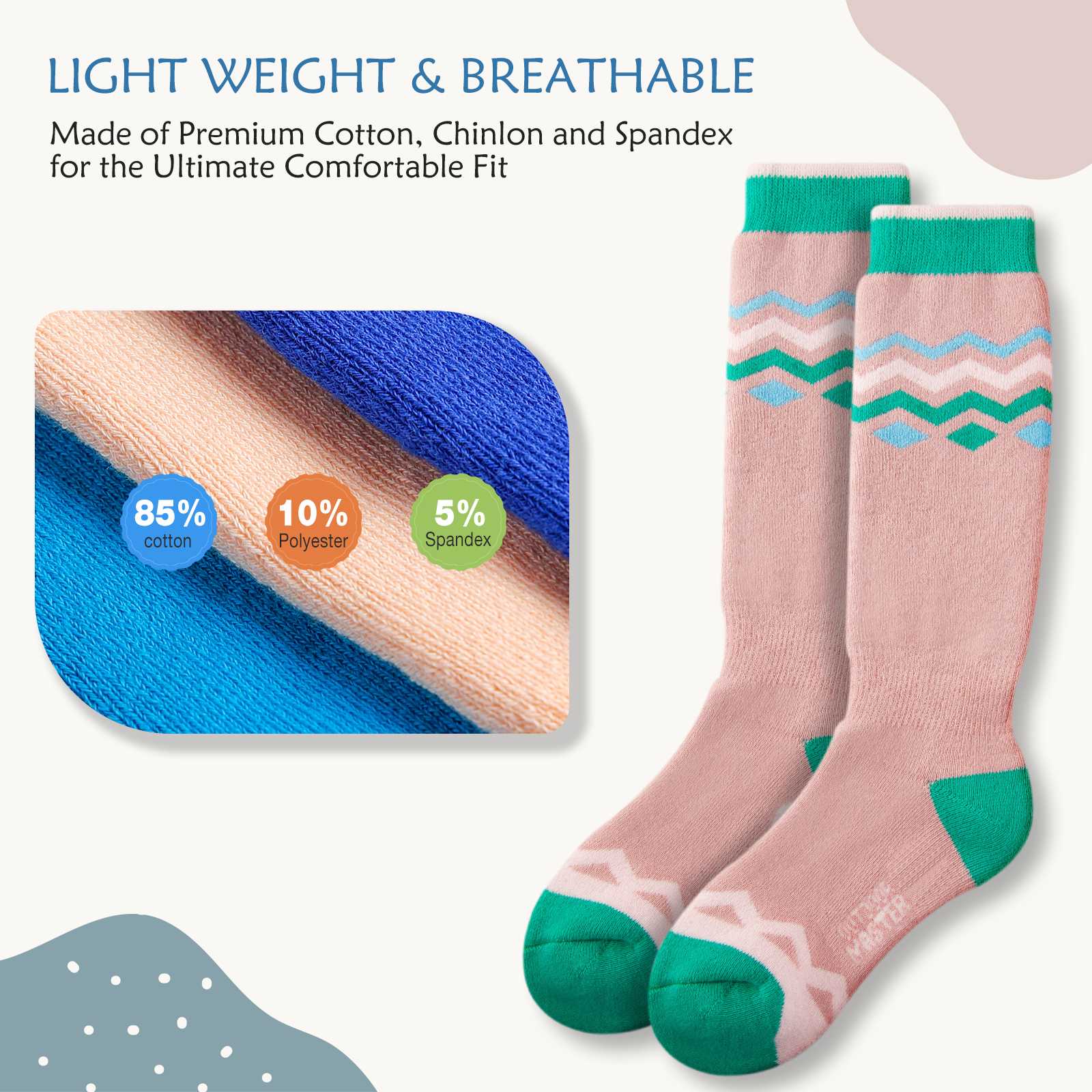 Cotton Kids Ski Socks