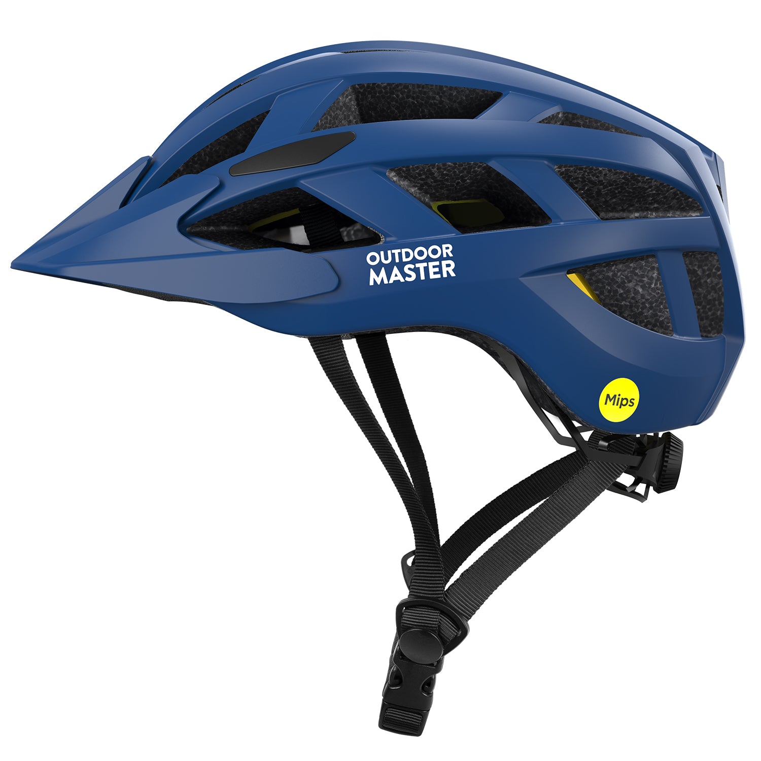 blue bike helmet with mips
