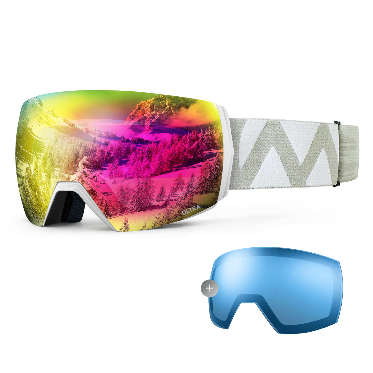 Ultralight And Fog Proof Unisex Magnifying Goggles For Snorkeling