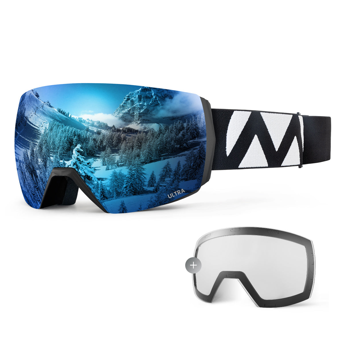 IMISSILLEB Ski Goggles Over Glasses, Anti-Fog Dustproof UV Protection  Polarized Snow Sunglasses for Men Women Outdoor Snowboard Motorcycle 