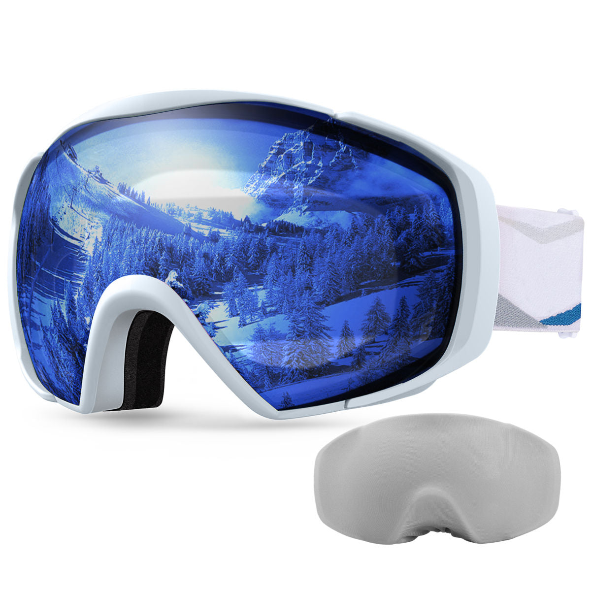 best beginner ski goggles OutdoorMaster Ski Goggles with Cover Snowboard Snow Goggles OTG Anti-Fog