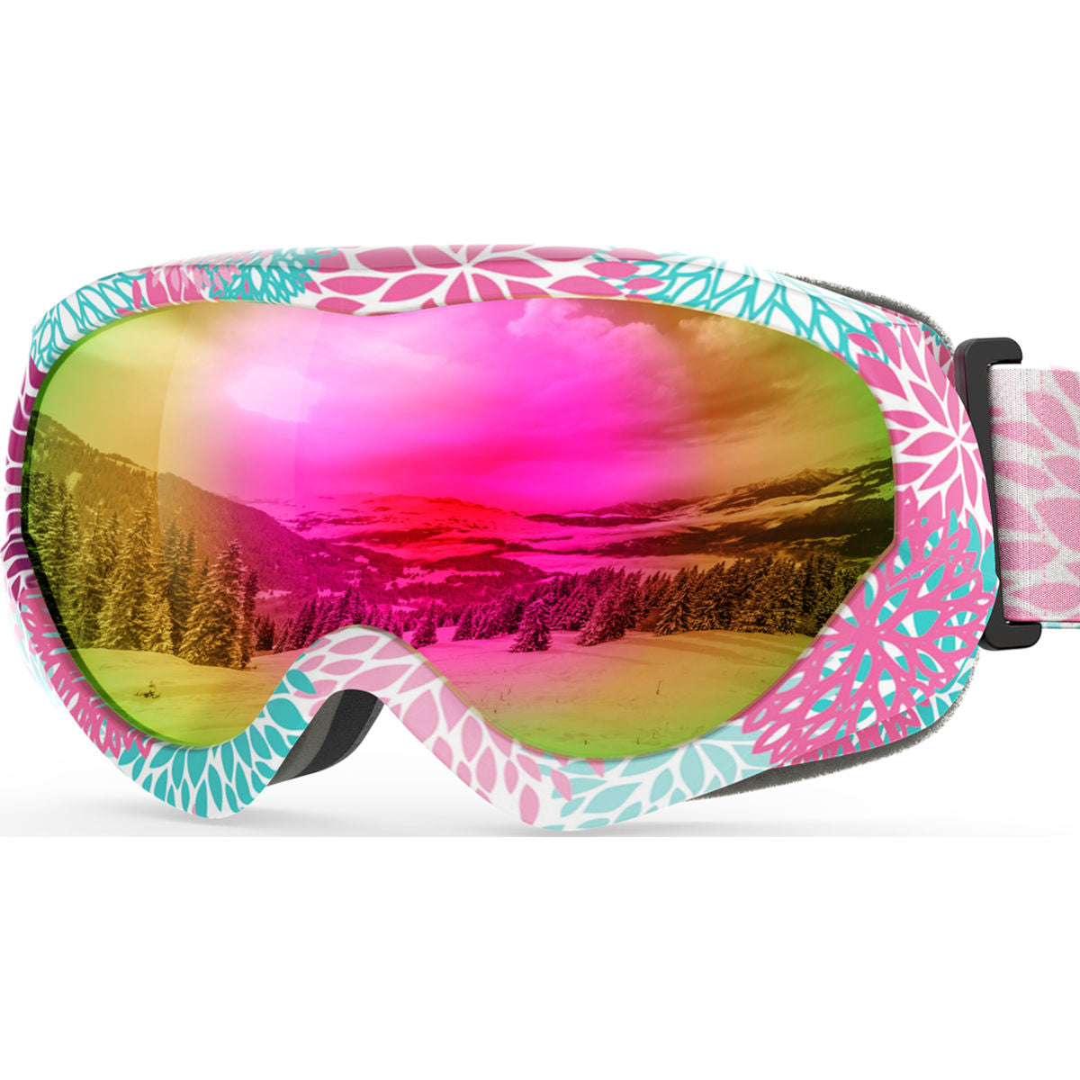 snow goggles pink LOLLIPOP Kids Snow Goggles - Fun, Safe & Stylish for Young Skiers