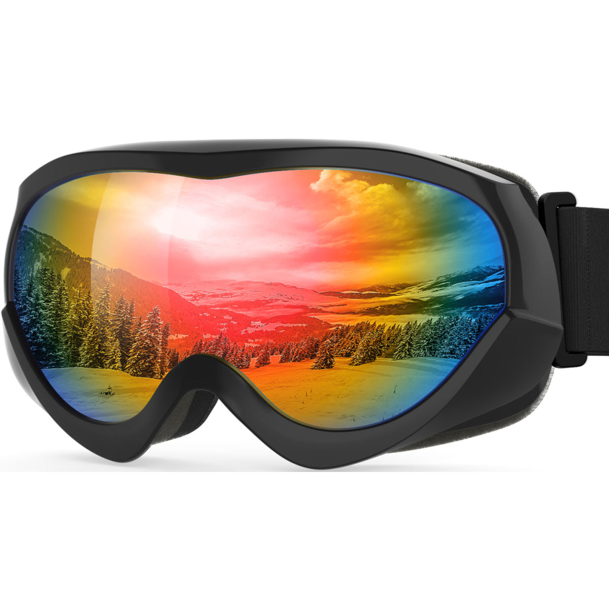 Kids Ski Goggle with Beanie Combo Pack Dual Lens Anti Fog PC Lens for Girls  Boys