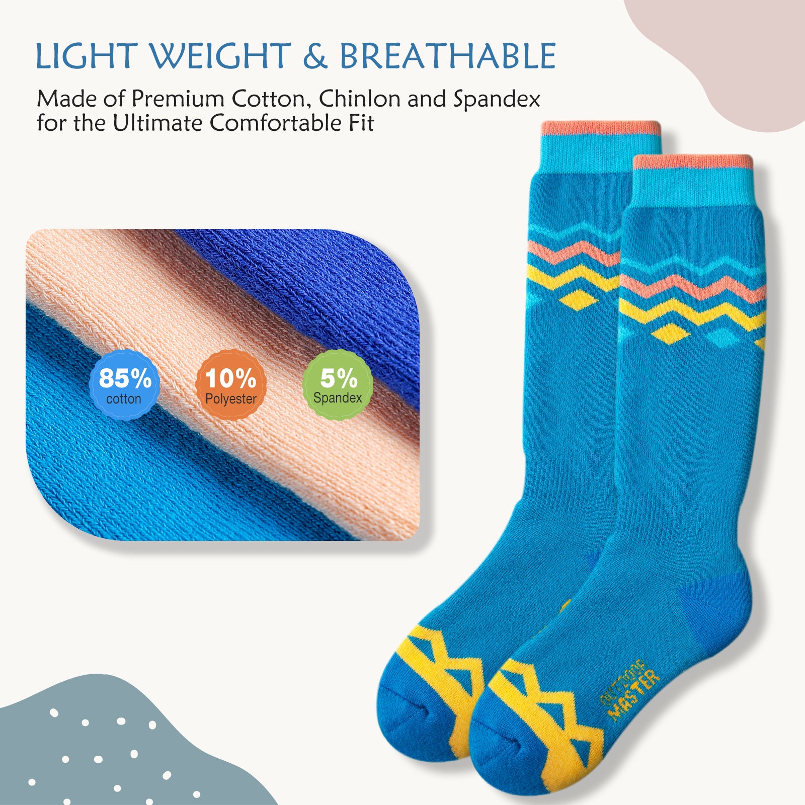 Cotton Kids Ski Socks