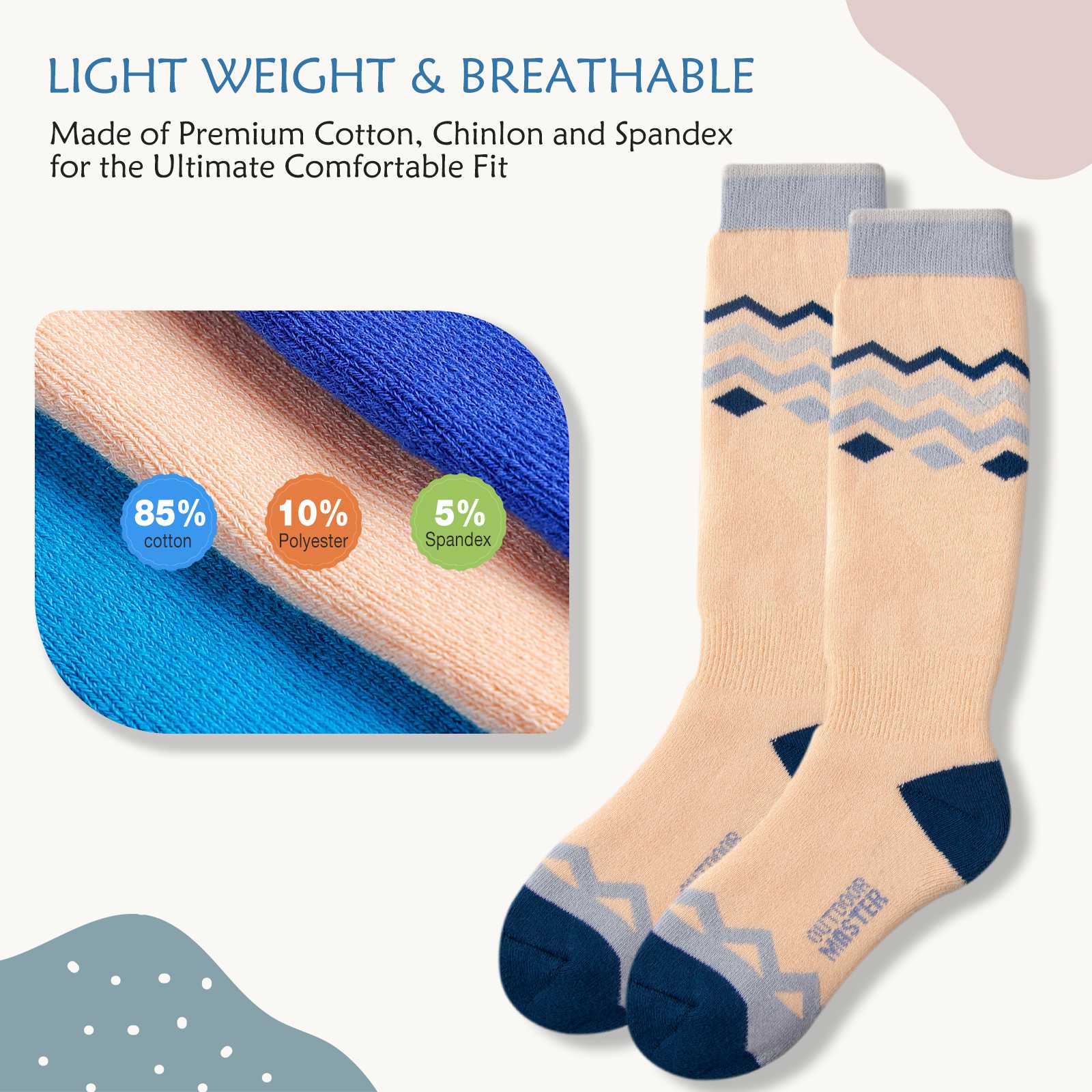 Cotton Kids Ski Socks