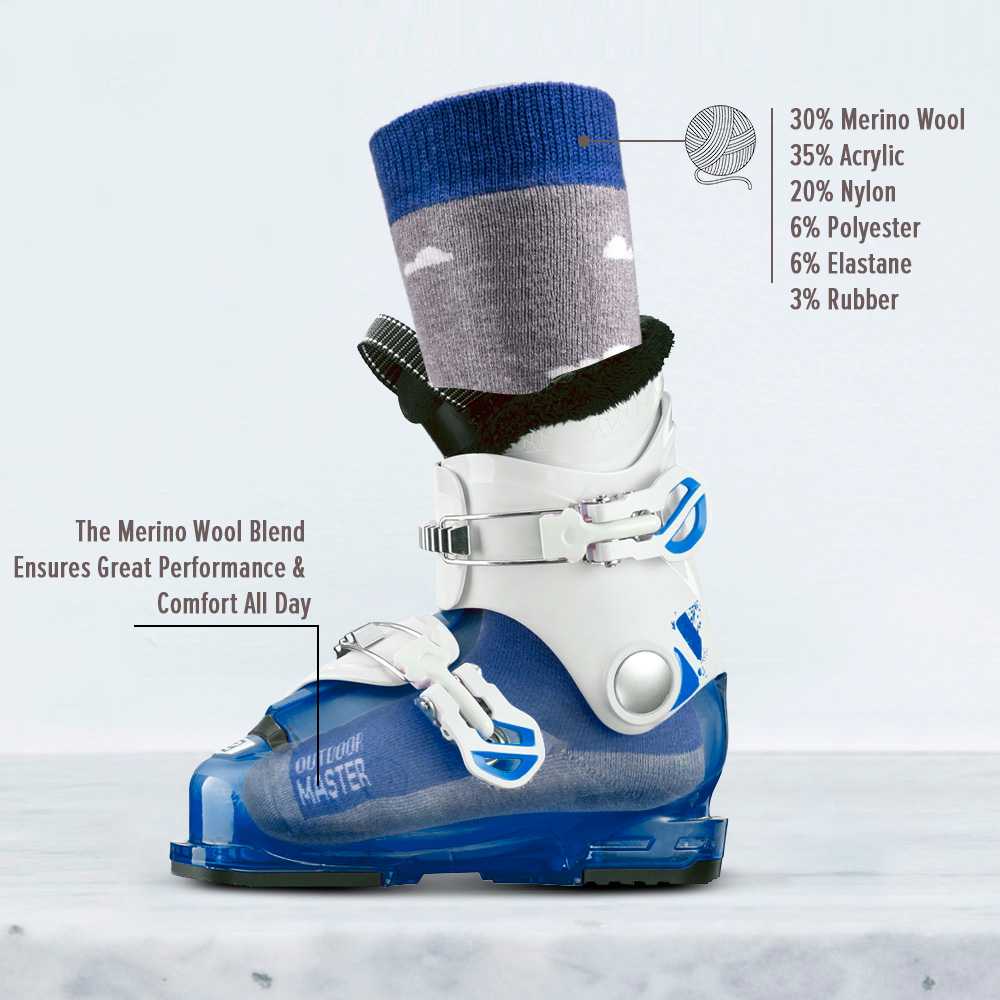 Kids Merino Wool Ski Socks