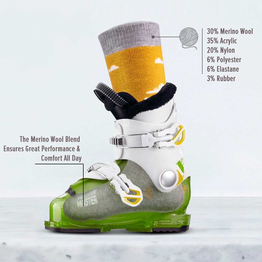 Kids Merino Wool Ski Socks