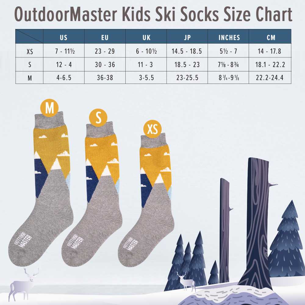 Kids Merino Wool Ski Socks