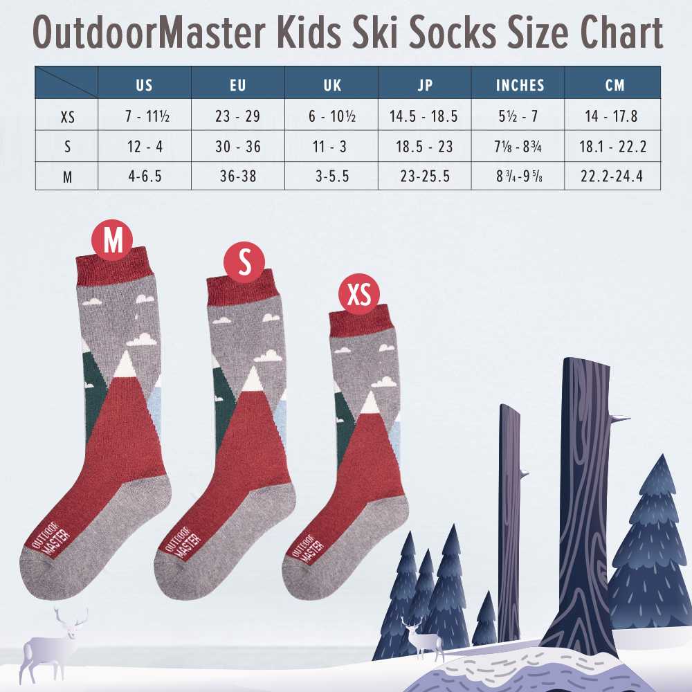 Kids Merino Wool Ski Socks