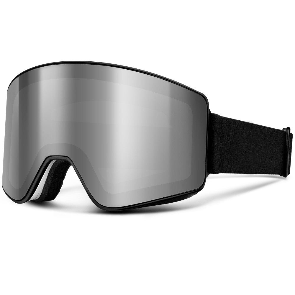 black snow goggles