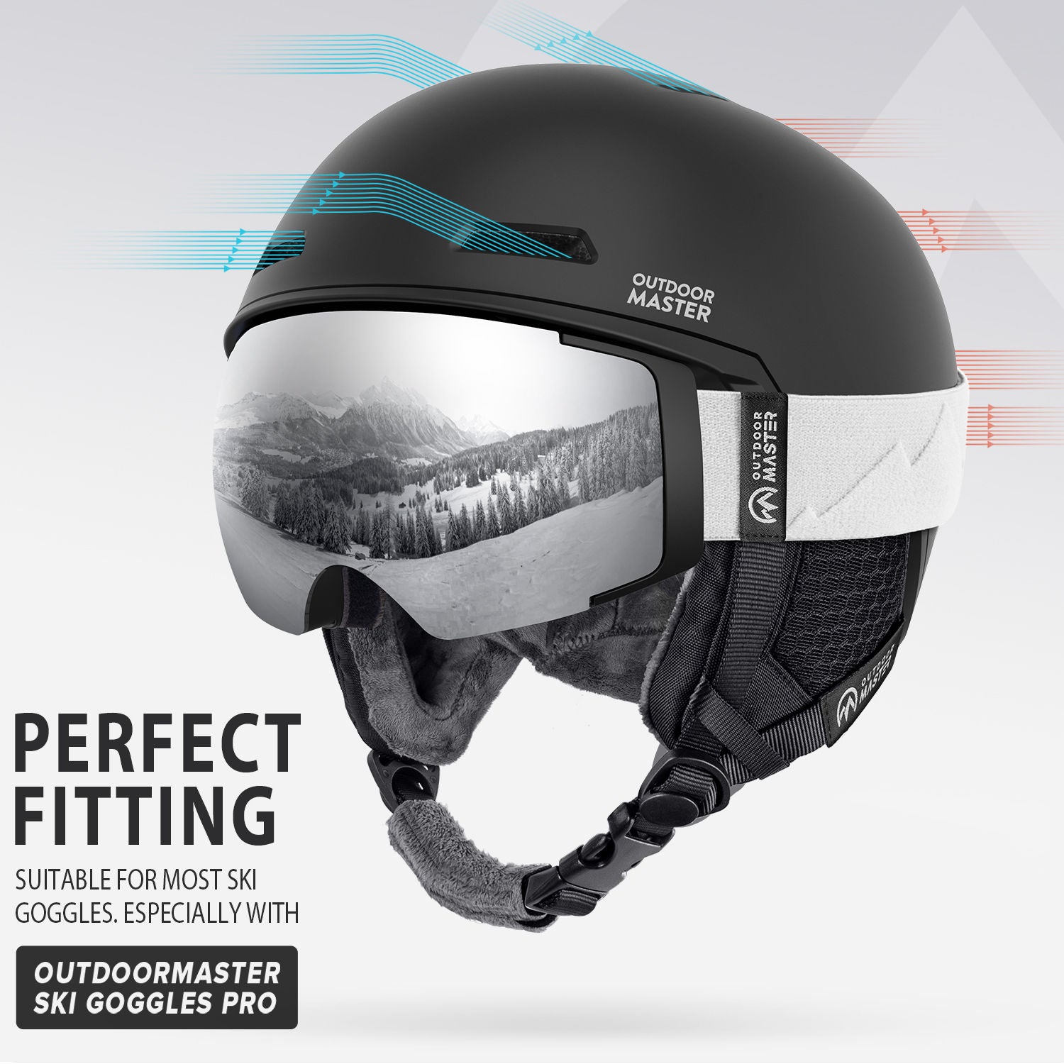 black Diamond ski helmet airflow evaluation channel