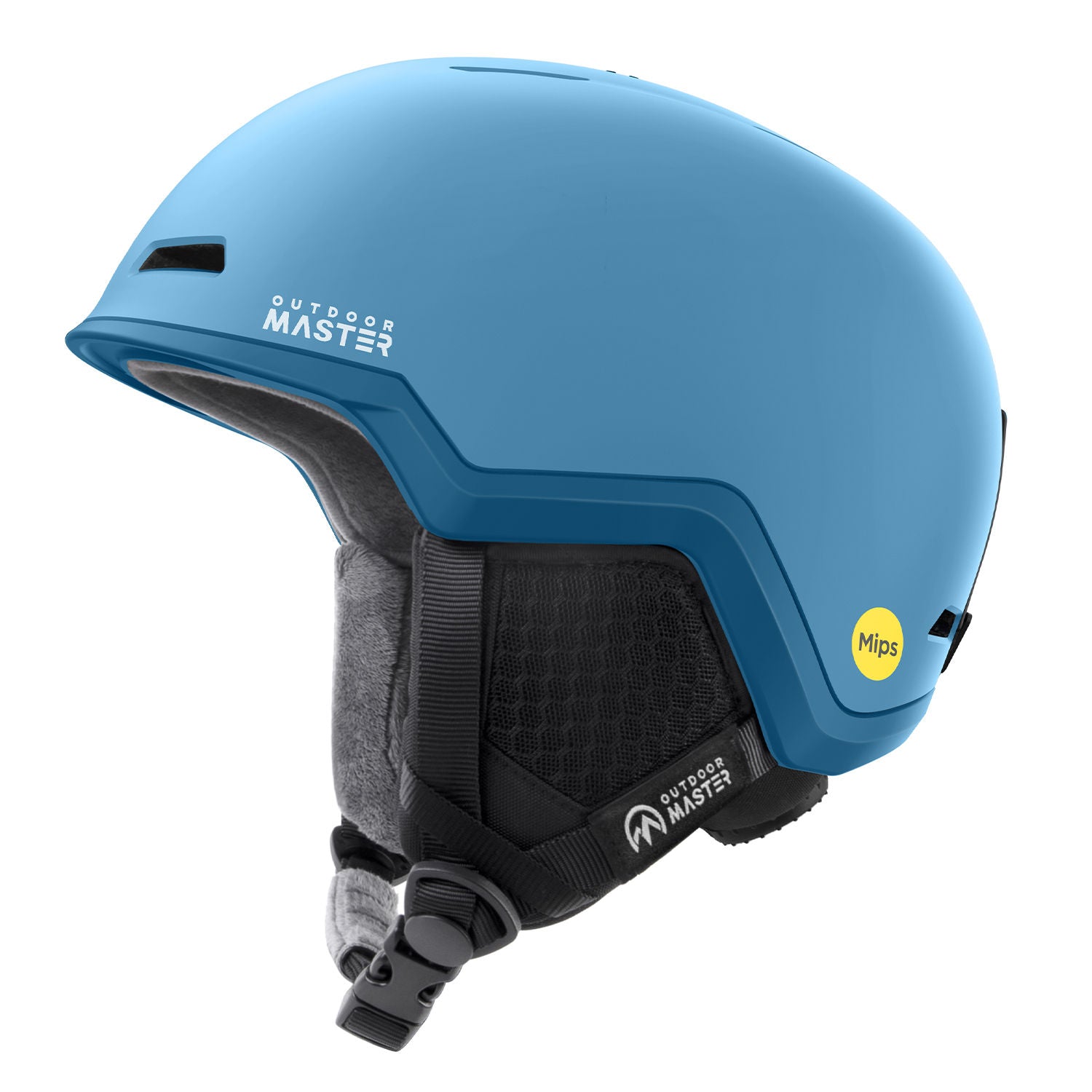light blue snow helmet with MIPS