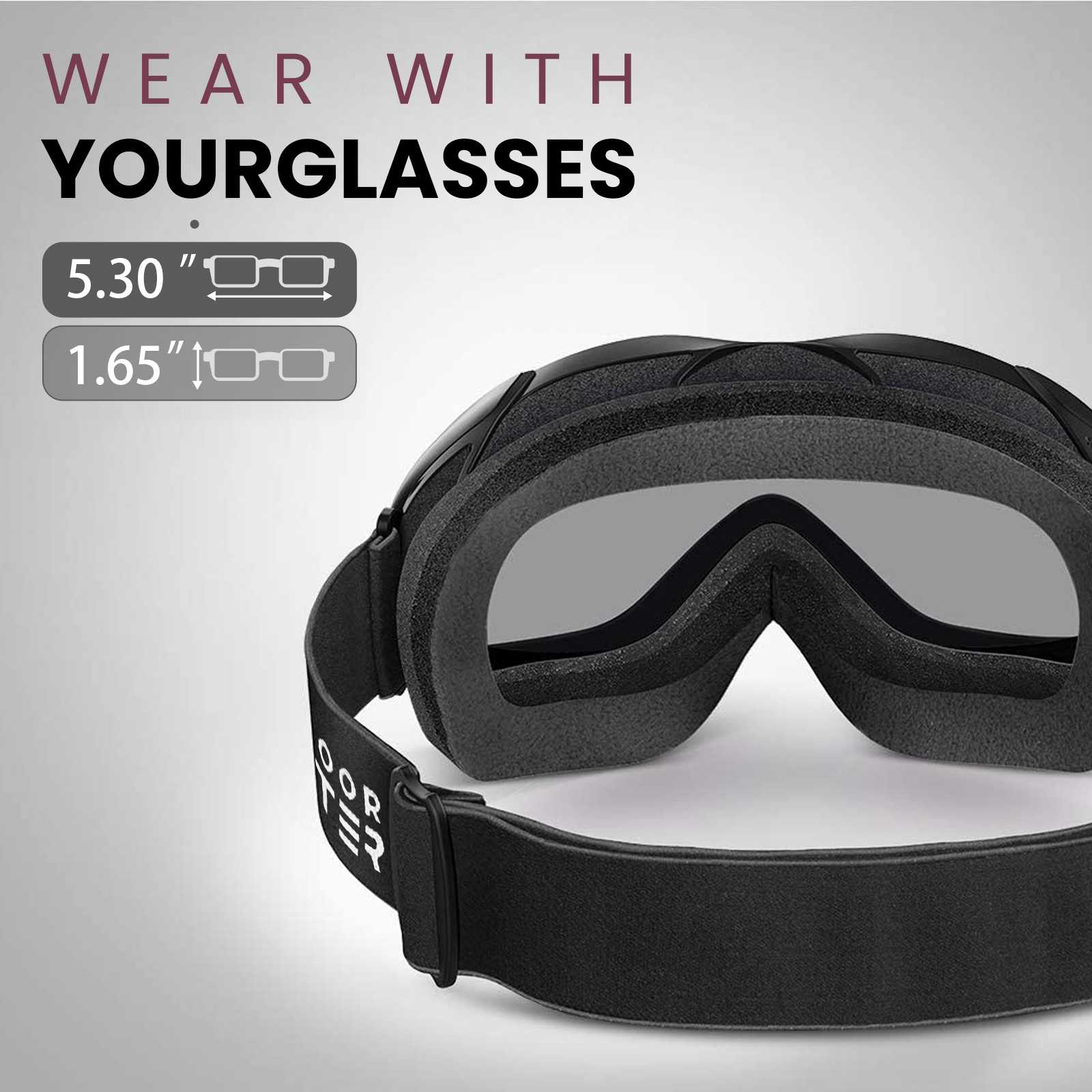 outdoormaster otg ski goggles