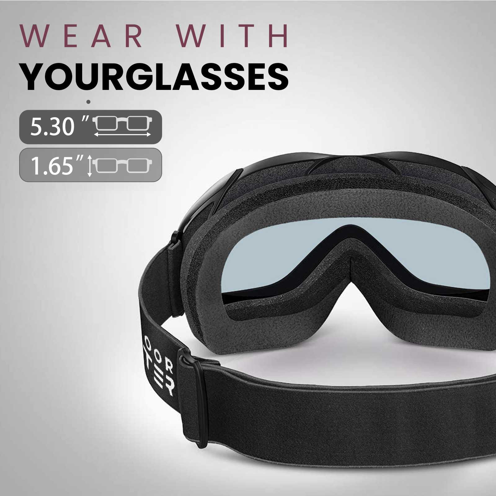 outdoormaster otg ski goggles