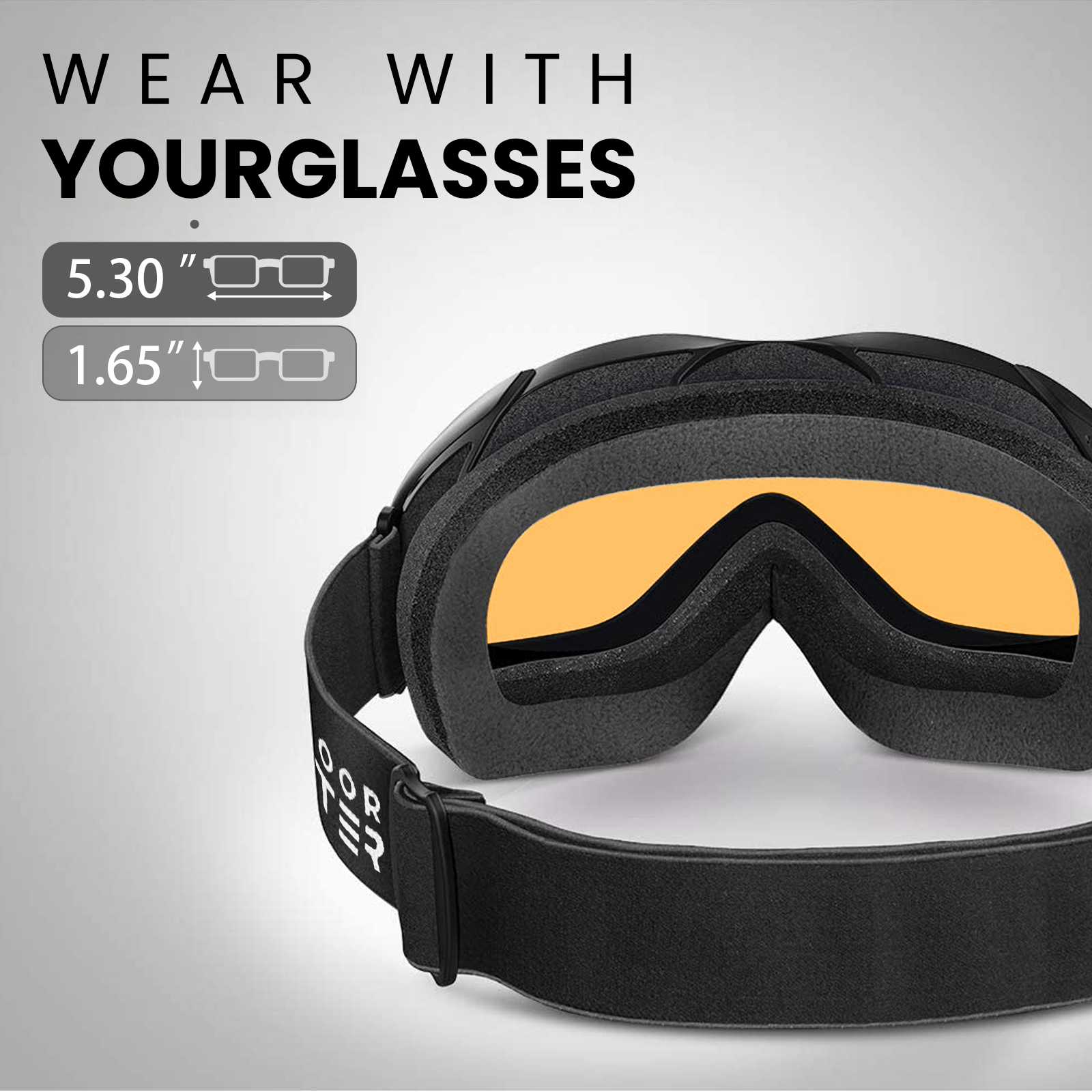 ski goggles that fit over glasses