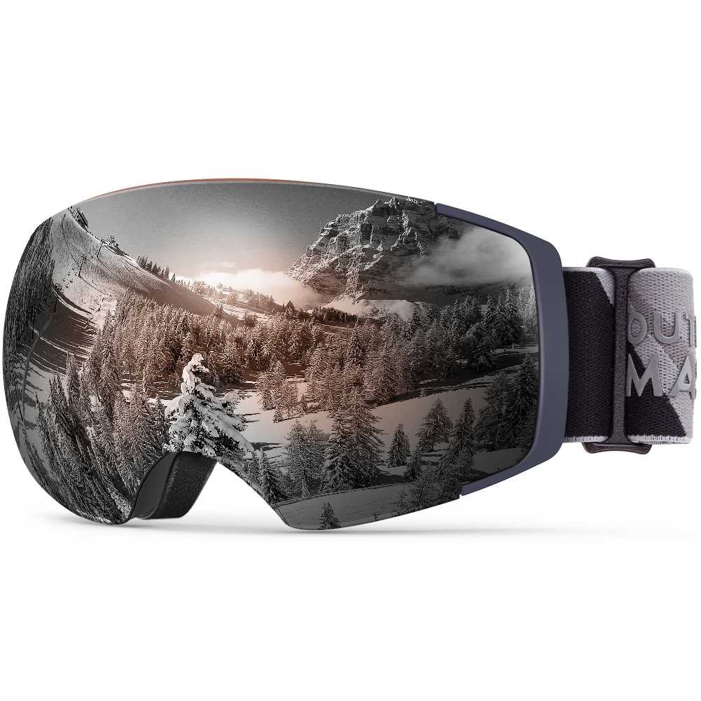 round ski goggles Outdoor Master Ski Goggles Over Glasses, PRO PLUS with UltraLens