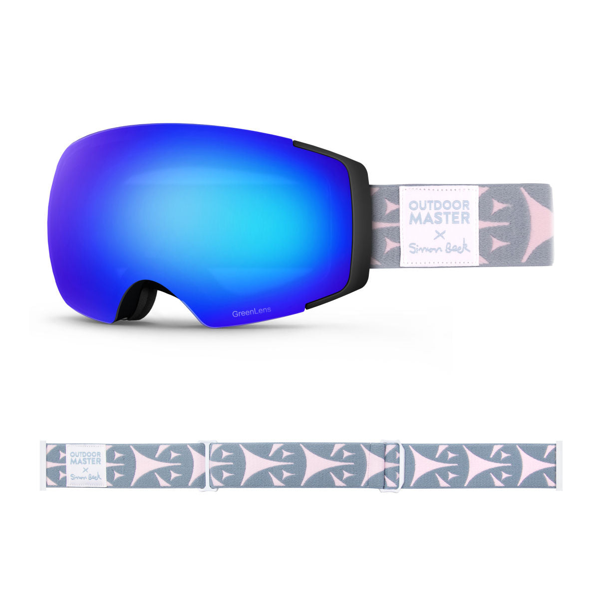 OM X Simon Beck Art Snow Goggles