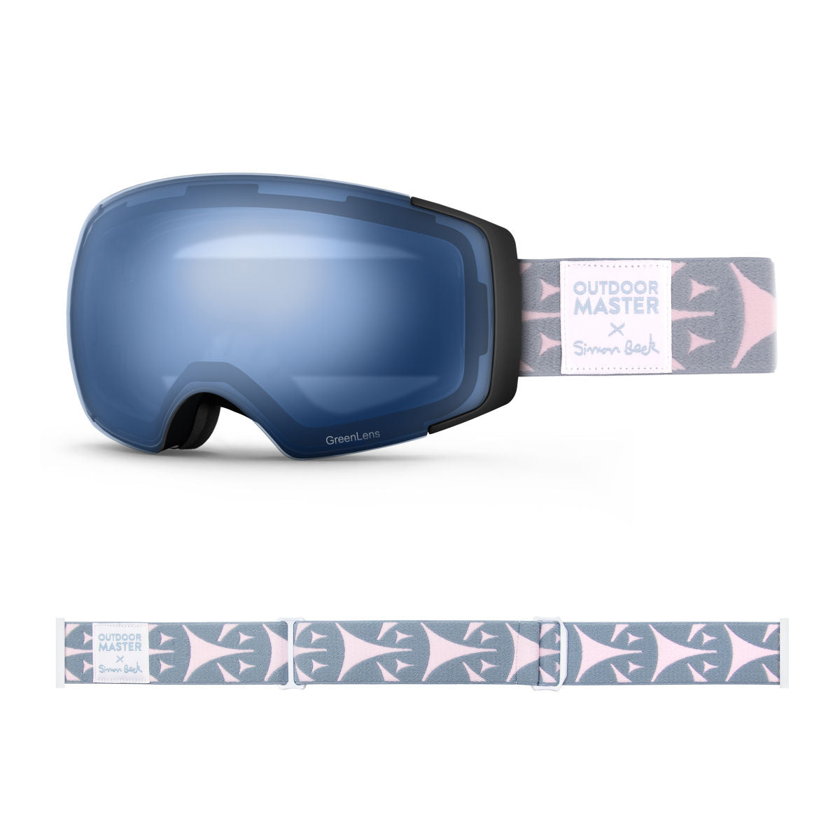 OM X Simon Beck Art Snow Goggles