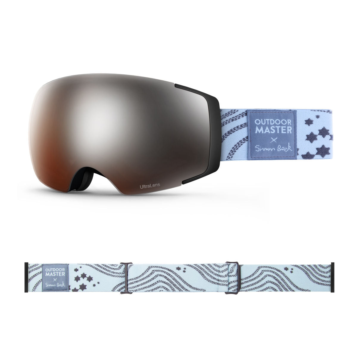 OM X Simon Beck Art Snow Goggles